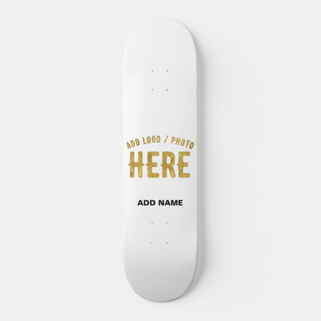 SKATEBOARD MARQUE BLANCHE MODERNE ET PERSONNALISABLE VÉRIFIÉE (Recto)