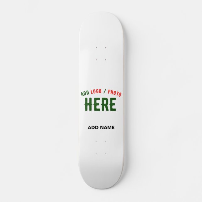 SKATEBOARD MARQUE BLANCHE MODERNE ET PERSONNALISABLE VÉRIFIÉE (Recto)