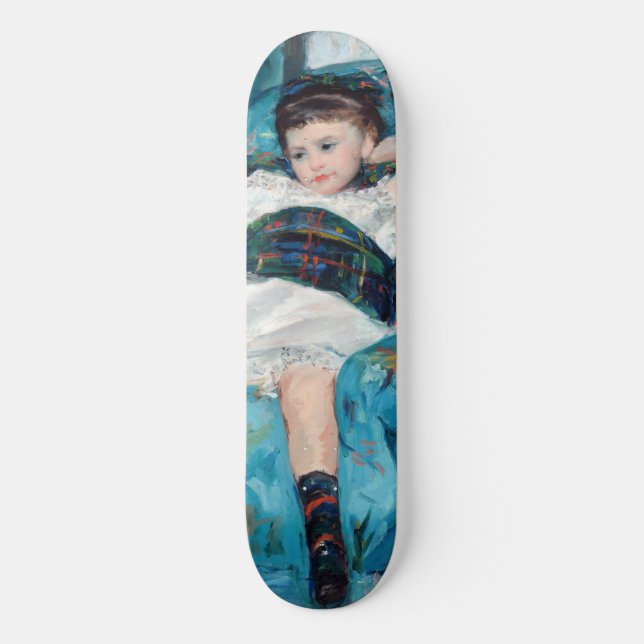 Skateboard Mary Cassatt - Petite fille dans un fauteuil bleu (Recto)