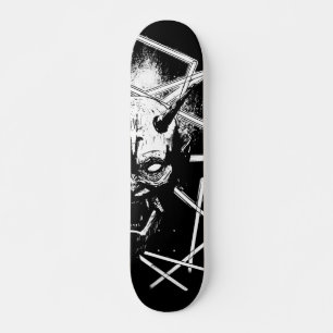 Skateboard Masque Hannya 8189 - Variant - Noir & Blanc