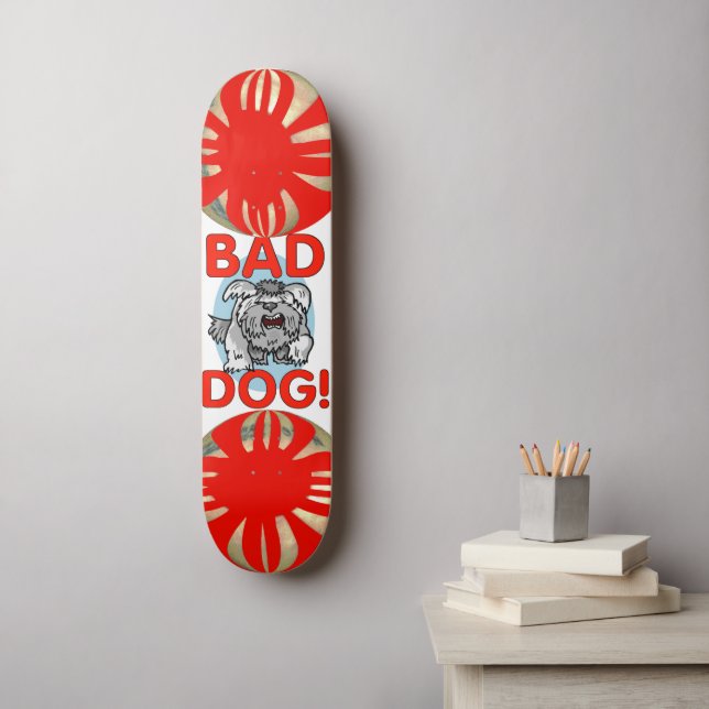 Skateboard Mauvais chien (Art mural)