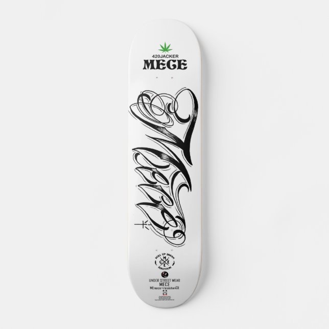 Skateboard mece deck (Recto)