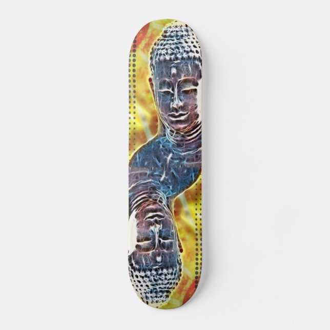 Skateboard Méditation Yoga Nouvel Âge Spirituel Zen Bouddha (Recto)