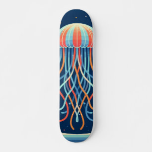Skateboard méduse marine/plage/côtière