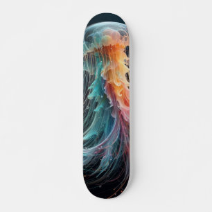 Skateboard méduse marine/plage/côtière