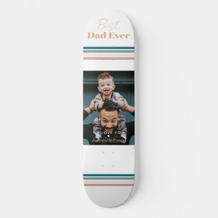 Skateboard Meilleur papa jamais Nous t'aimons