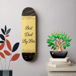 Skateboard Meilleur Papa Par Moderne Calligraphie Léoniste Sw