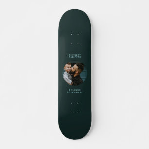 Skateboard Meilleure Fête des pères papa jamais   Vert Cool