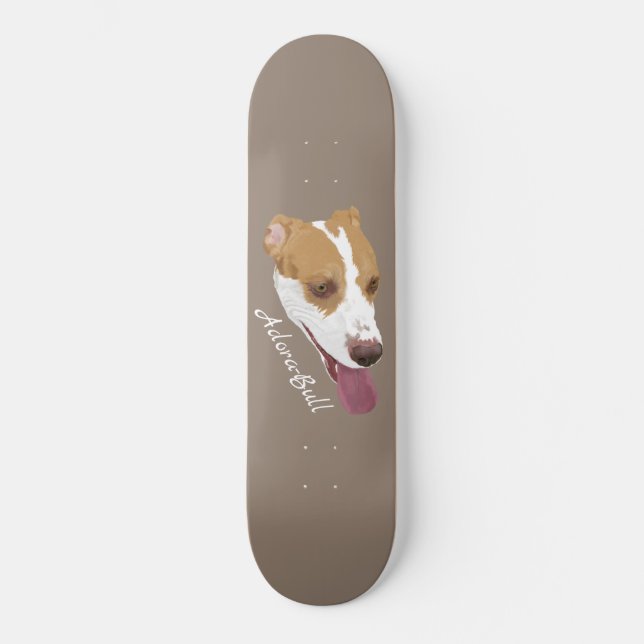 Skateboard Mélange Adora-Bull Pitbull Terrier (Recto)