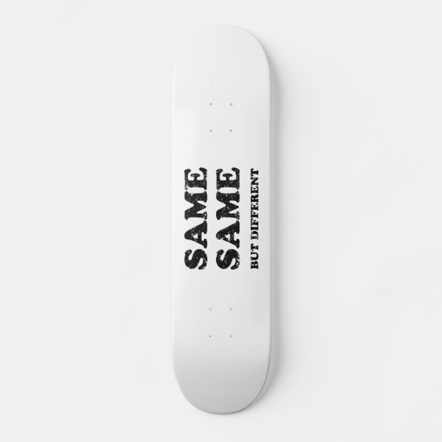 SKATEBOARD MÊME MAIS DIFFÉRENT (Recto)