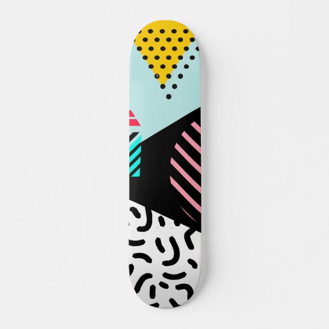 Skateboard Memphis Motif (Devant)