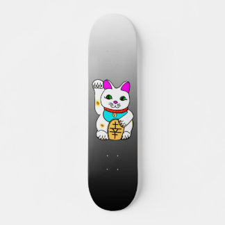 SKATEBOARD MEOWIERS CHALEUREUX CAT MANEKI NEKO GRAY / NOIR