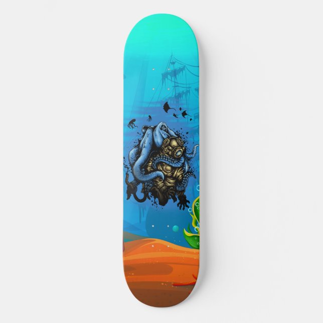 Skateboard Mer profonde malchanceuse Poulet de mer Vie océani (Recto)