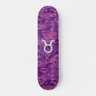 Skateboard Mère de Pearl Taurus Zodiac Connexion Camo numériq