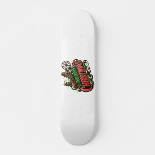 Skateboard Merry Christmas steampunk