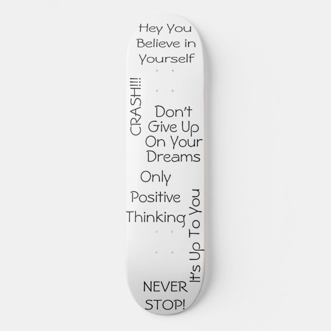 Skateboard Messages positifs (Recto)