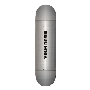Skateboard Métal argenté d'acier inoxydable