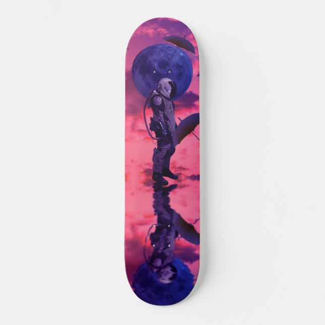 Skateboard Météo sur la lune (Recto)