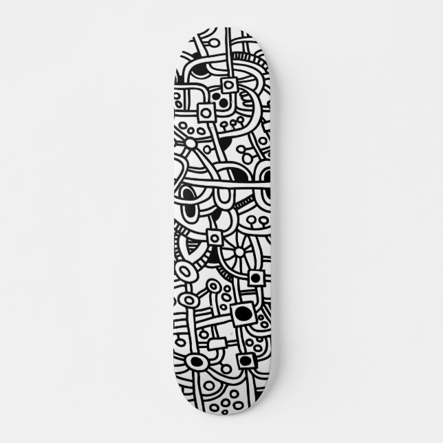 Skateboard Metropolis I - Sur le bois (Devant)