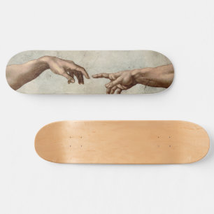 Skateboard Michaelangelo mains création adam dieu