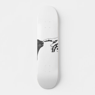 Skateboard Michelangelo Chat - Choisissez la couleur arrière