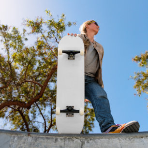 Skateboard Minimaliste Moderne Couleur Blanche Uni