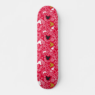 Skateboard Minnie Mouse   Motif Doodle