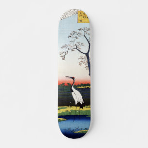 Skateboard Minowa, Kanasugi, Mikawashima par Utagawa Hiroshig