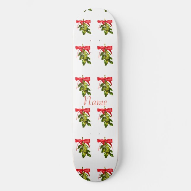 Skateboard Mistletoe Joyeux Noël Thunder_Cove (Recto)
