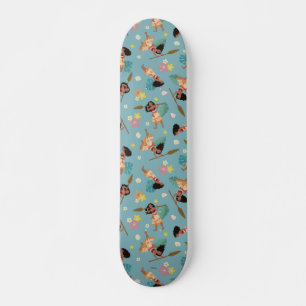 Skateboard Moana   Modèle floral
