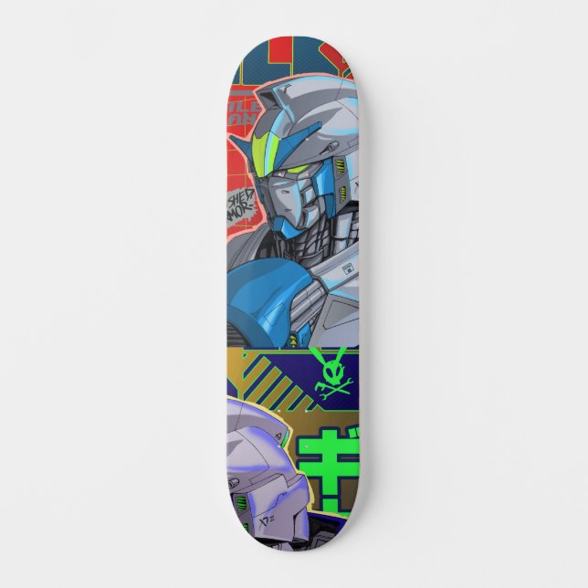 Skateboard Mobile suite robot pont de skate anime (Recto)