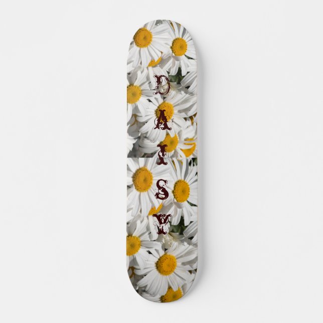 Skateboard Modèle de planche à roulettes de marguerite (Devant)