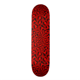 Skateboard Modèle rose de texture de léopard