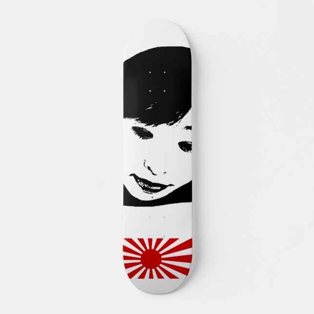 Skateboard Modèle Sun levant féminin japonais (Devant)