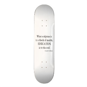 Skateboard Modèle vintage de citation d'âme d'éducation