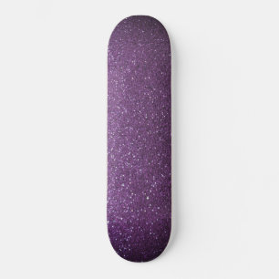 Skateboard Modern Ombre Purple Black Glitter Simple Urban