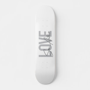 Skateboard Modern, simple, chic, cool design Love San Antonio