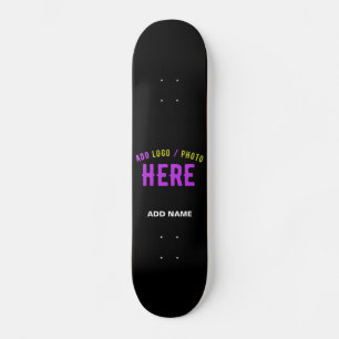 SKATEBOARD MODERNE ET MODERNE PERSONNALISABLE NOIR VÉRIFIÉ