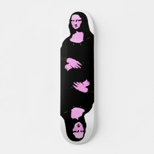 Skateboard Mona Lisa Pop Art Style