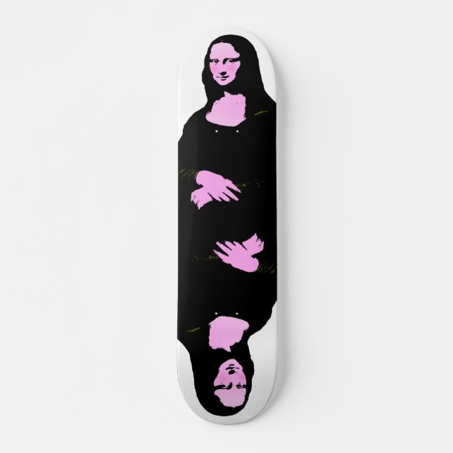 Skateboard Mona Lisa Pop Art Style (Devant)