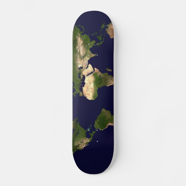 Skateboard Monde entier - Planète Terre (Recto)