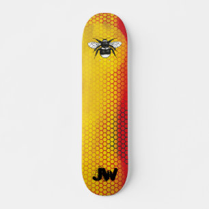 Skateboard Monogramme urbain moderne d'abeilles