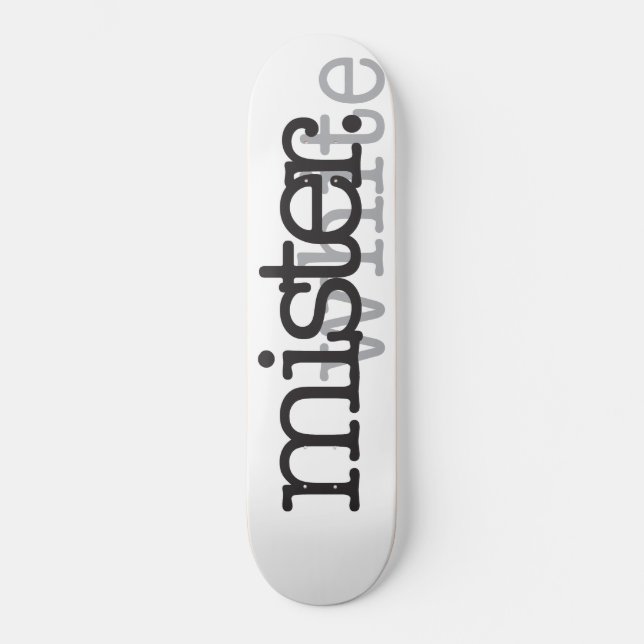 SKATEBOARD MONSIEUR WHITE (Recto)