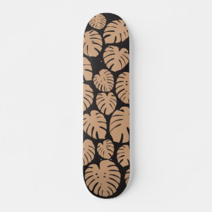 Skateboard Monstera en Tan et noir