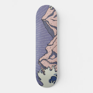 Skateboard Montagnes et vagues