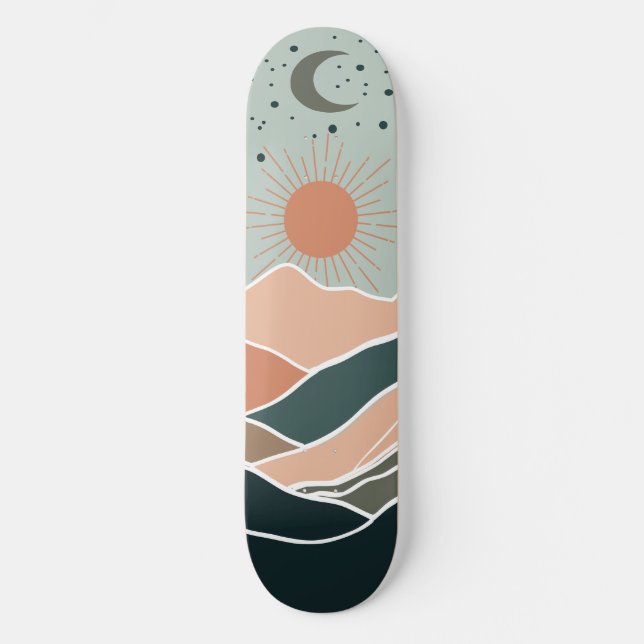 Skateboard Monts Sun & Moon (Recto)