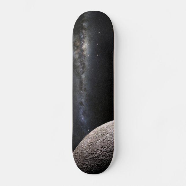 Skateboard Moon and Galaxy (Recto)