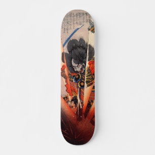 Skateboard Morozumi Bungo-no-kami Masakiyo Kuniyoshi samurai