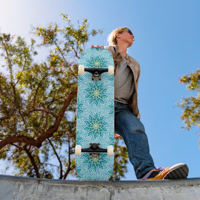 Skateboard Mosaico Marino (Extérieur 1)