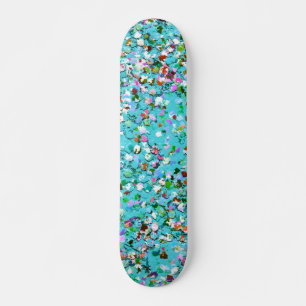 Skateboard Mosaïque multicolore Parties scintillant moderne G